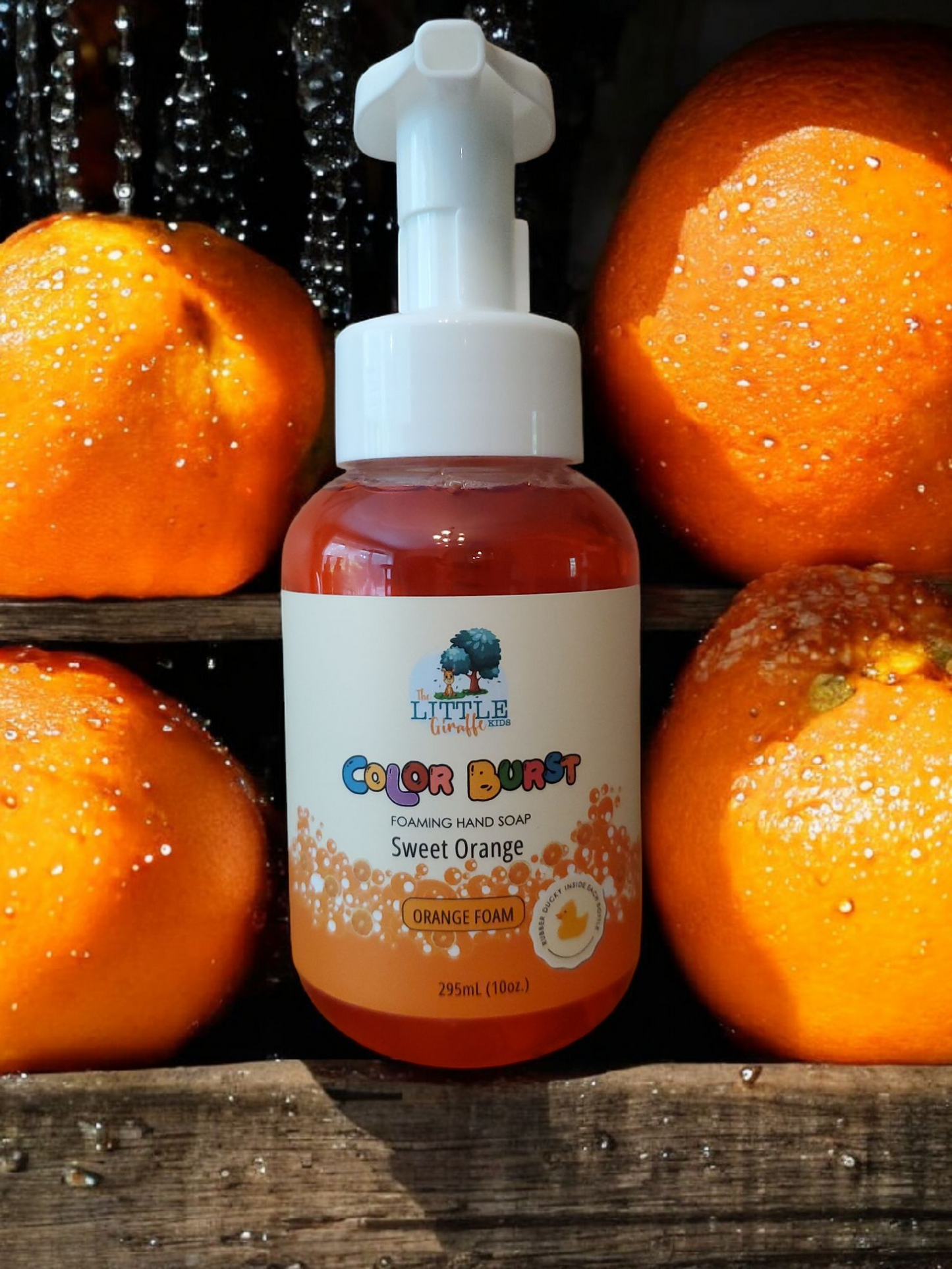 Rainbow collection. Four Pack. Lavender, Sweet Orange, Lime and Lemngrass Foaming Hand Soaps