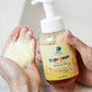 Non-Toxic, Colorful Foaming Hand Soap for Kids. Yellow Foam. Lemongrass Scented.