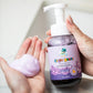 Non-toxic Colorful Foaming Hand Soap. Purple Foam Lavender Scented