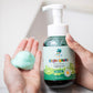 Non-toxic Colorful Foaming Hand Soap for Kids. Green Foam. Lime Scented