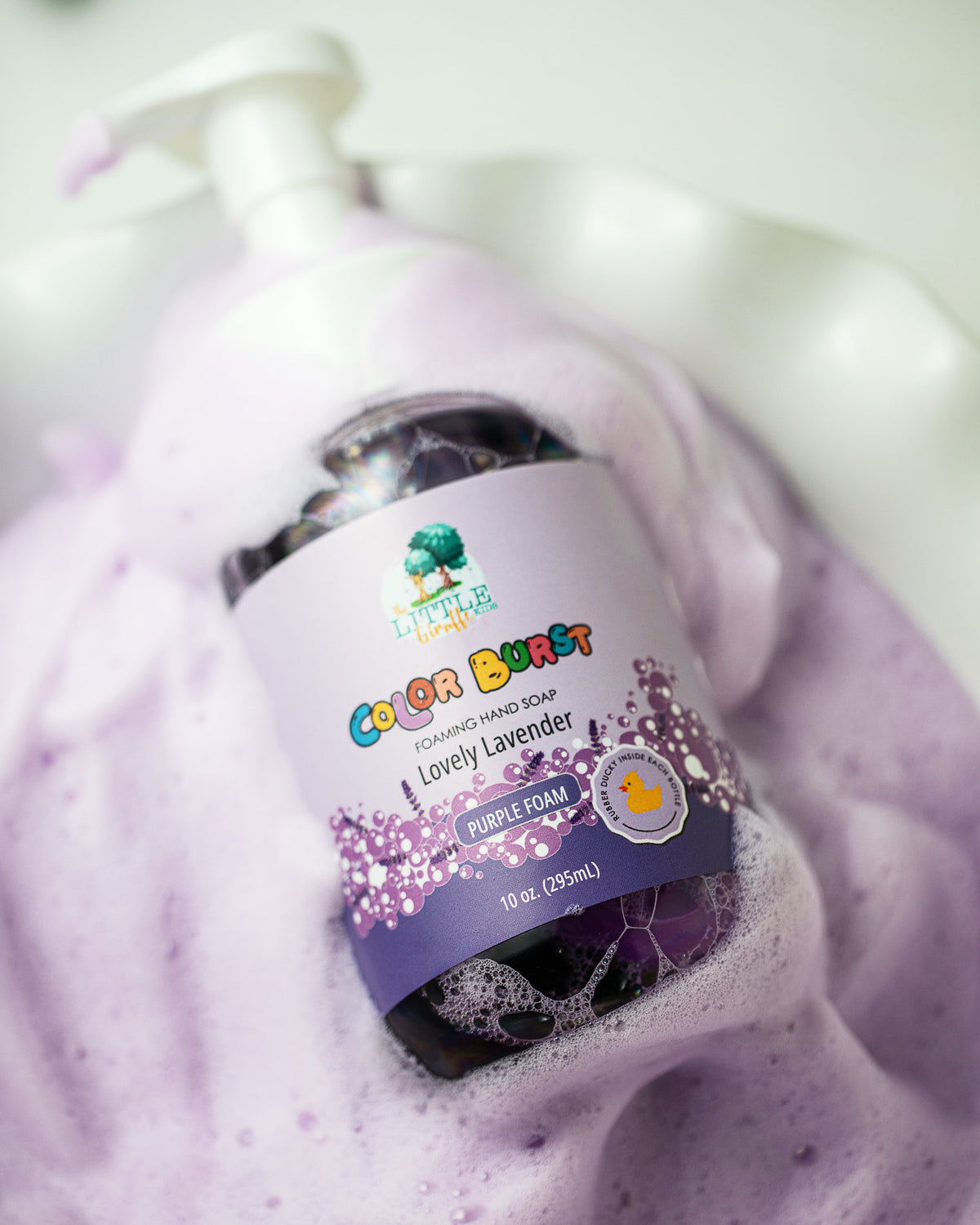 Rainbow collection. Four Pack. Lavender, Sweet Orange, Lime and Lemngrass Foaming Hand Soaps