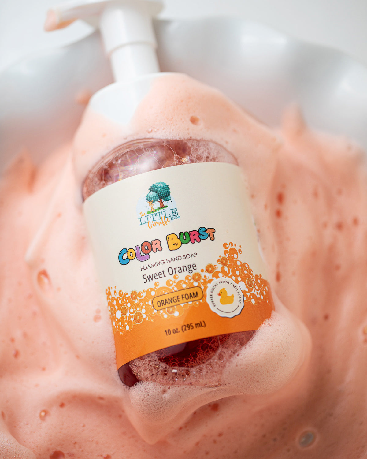 Rainbow collection. Four Pack. Lavender, Sweet Orange, Lime and Lemngrass Foaming Hand Soaps