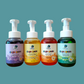 Rainbow collection. Four Pack. Lavender, Sweet Orange, Lime and Lemngrass Foaming Hand Soaps