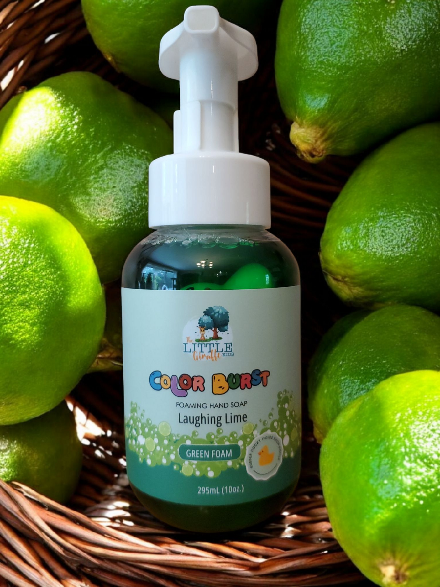 Rainbow collection. Four Pack. Lavender, Sweet Orange, Lime and Lemngrass Foaming Hand Soaps