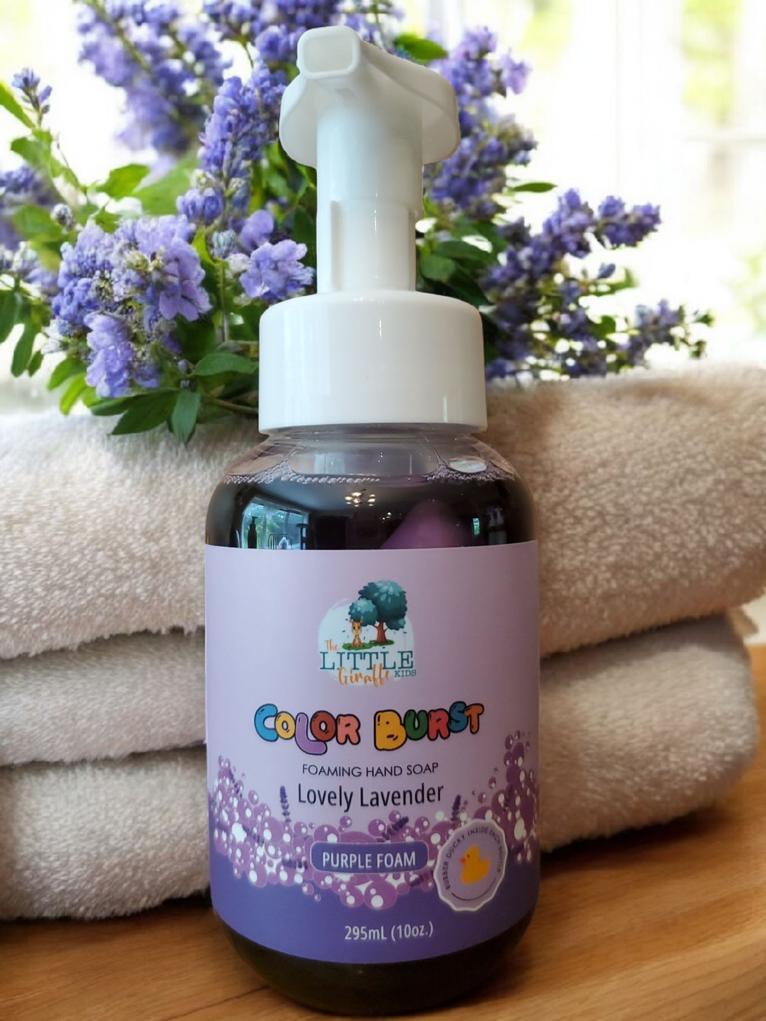 lavender plant foaming Non-toxic Colorful Foaming Hand Soap. Purple Foam Lavender Scented – The Little Giraffe