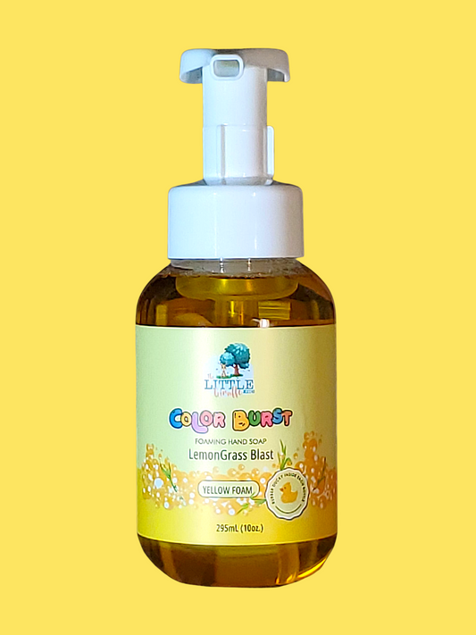 Nn-Toxic, Colorful Foaming Hand Soap for Kids. Yellow Foam. Fragrance Lemongrass.