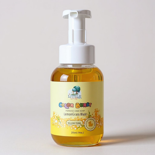 Nn-Toxic, Colorful Foaming Hand Soap for Kids. Yellow Foam. Fragrance Lemongrass.